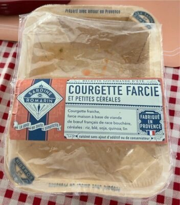 Courgette farcie et petites cereales