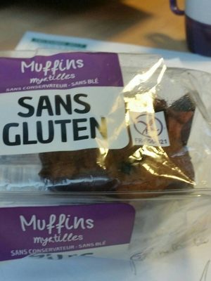 Muffins myrtilles sans gluten