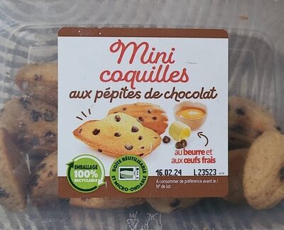 Mini coquilles aux pépite de chocolat