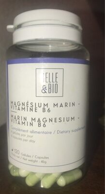 Magnésium marin vitamine B6 front packaging