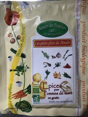 Épices pour pommes de terre en gratin front packaging