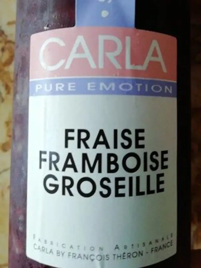 Confiture Fraise Framboise Groseille