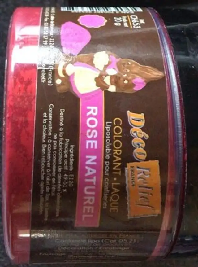 Decorelief, colorant laque