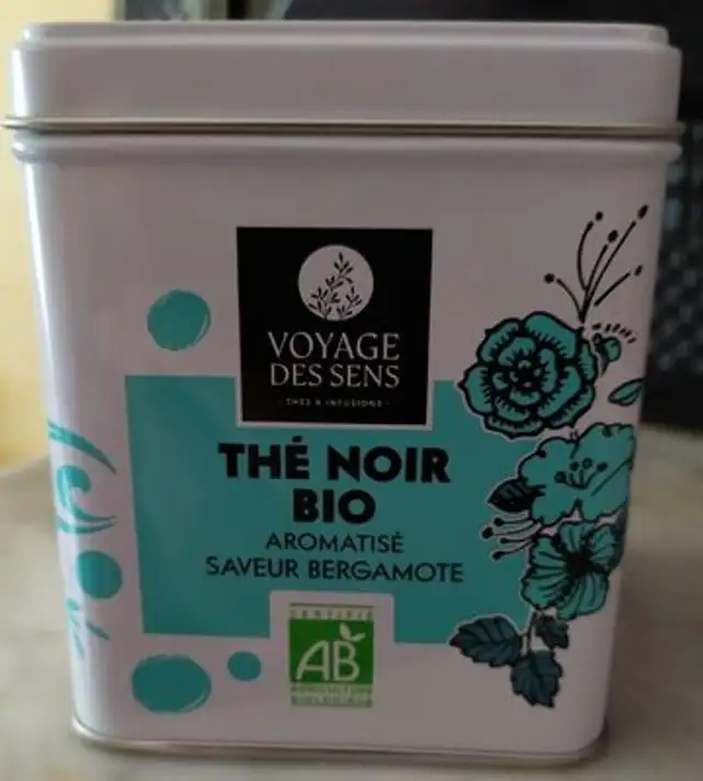 Thé noir bio saveur bergamote