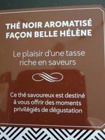 Thé noir aromatisé façon belle-Hélène