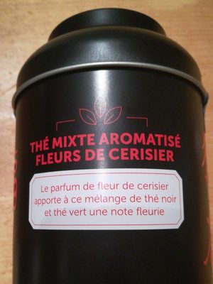 Thé mixte aromatisé fleurs de cerisier