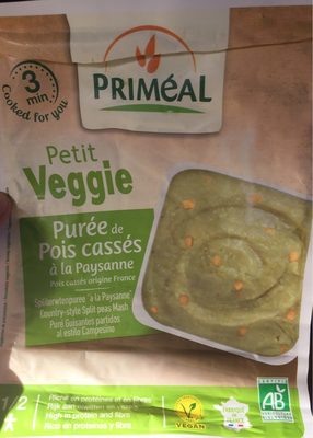 PUREE DE POIS CASSES à la paysanne