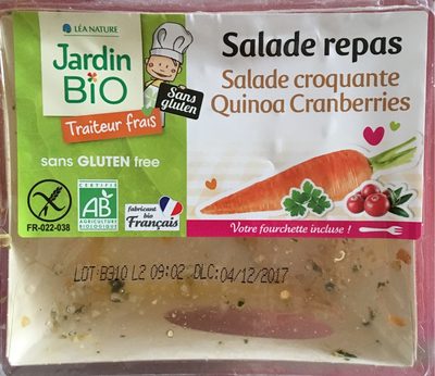 Salade croquante quinoa cranberries front packaging