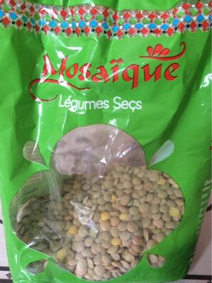 Légumes secs front packaging
