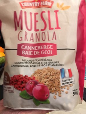 Muesli Granola Canneberge Baie de Goji