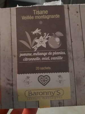 Tisane veillée montagnarde front packaging