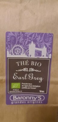 Thé bio earl grey