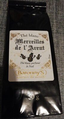 Thé blanc de Noël front packaging