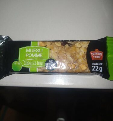 Barre Céréalière Muesli Pomme