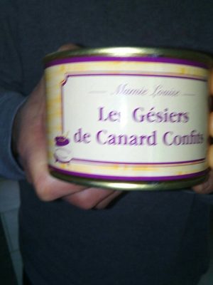 Gésiers de canard front packaging