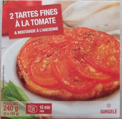 Tartes fines à la tomate & moutarde à l'ancienne