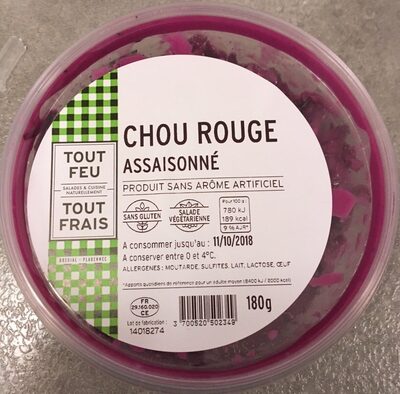 Chou rouge assaisonné