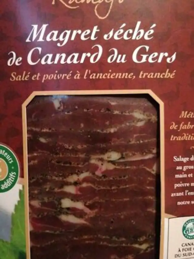 Magret seche de canard du gers