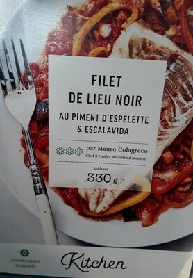 Filet de lieu noir au piment d'Espelette et escalavida