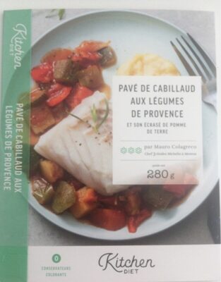 Pavé de cabillaud aux légumes de Provence et son écrasé de pomme de terre