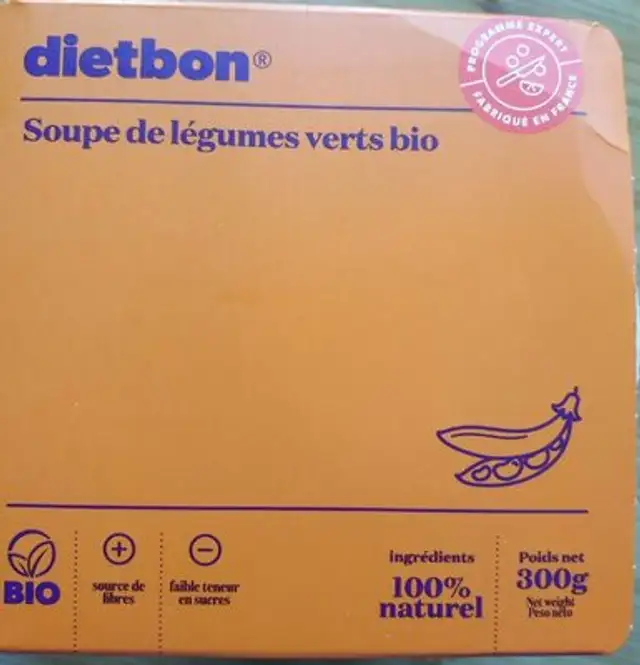 Soupe de légumes verts Bio front packaging