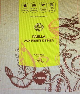 Paëlla aux fruits de mer & crevettes
