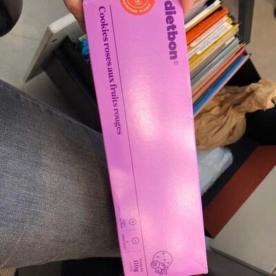 Cookie roses aux fruits rouges