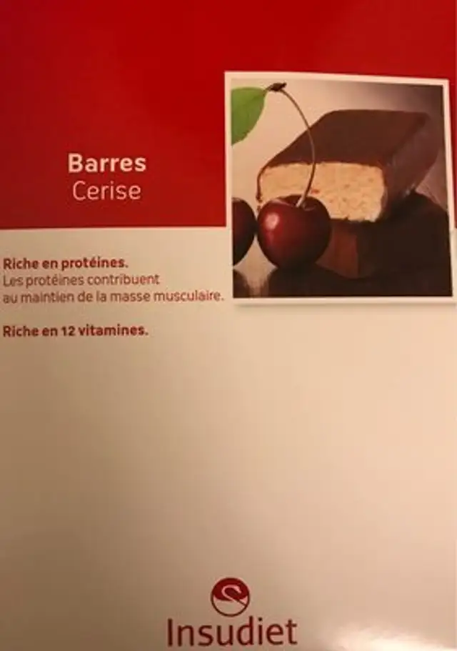 Insudiet Barre Cerise front packaging