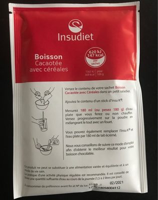 Boisson cacaotée avec céréales