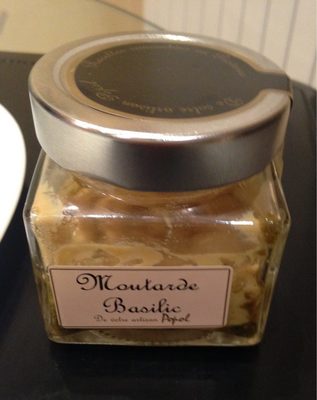 Moutarde basilic front packaging