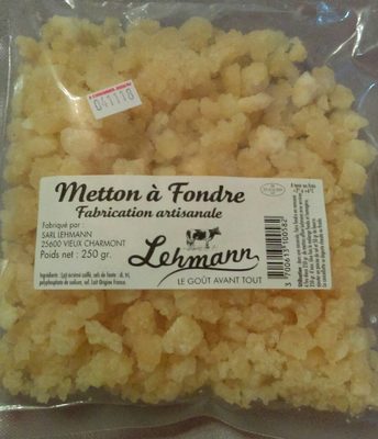 Metton à Fondre fabrication artisanale front packaging