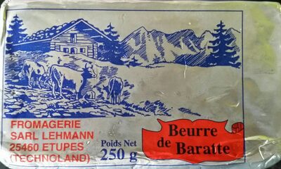 Beurre de Baratte front packaging
