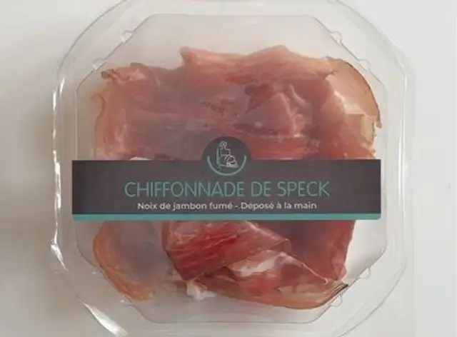 Chiffonnade de speck