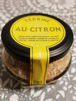 Terrine de Provence au citron de menton