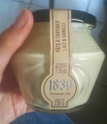 Pâte à tartiner lait et vanille