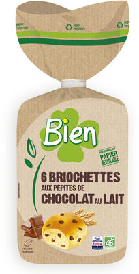 Briochettes aux pépites de chocolat au lait x6 - 240g