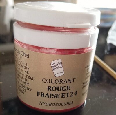 Colorant rouge front packaging
