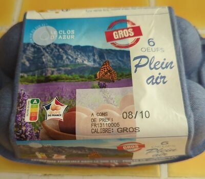 6 œufs plein air