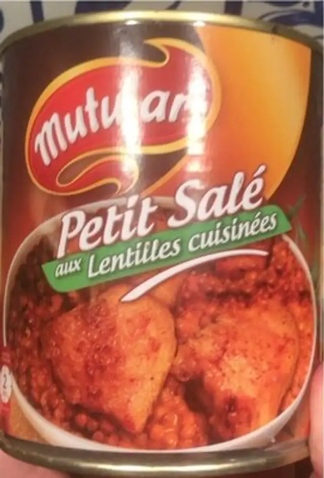 Petit Salé aux lentilles cuisinées