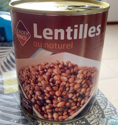 Lentilles au naturel