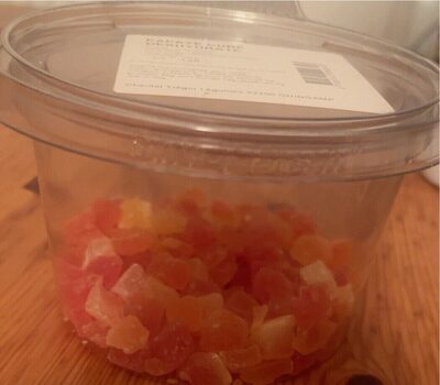 Papaye cube déshydrate