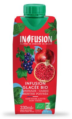 Infusion Glacée Grenade Cassis Menthe Poivrée Bio 33cl