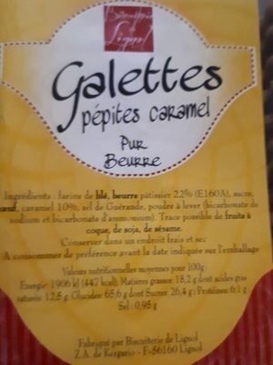 Galettes Pépites Caramel Pur Beurre
