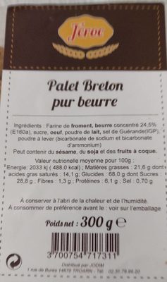 Palet Breton pur Beurre