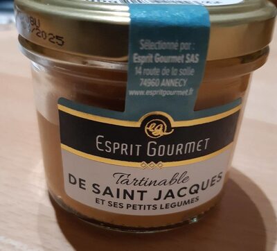 Tartinable de Saint Jacques et ses petits légumes front packaging