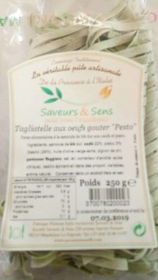 Tagliatelles aux oeufs gouter pesto