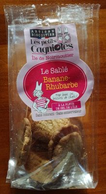 Le sablé Banane Rhubarbe front packaging