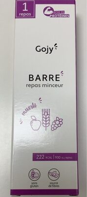 barre minceur muesli front packaging