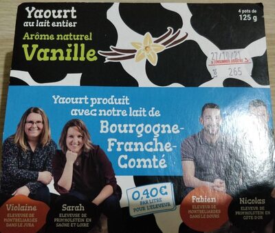 Yaourt au lait entier.