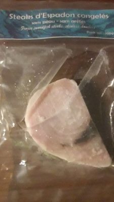 Steaks  d'espadon congelés